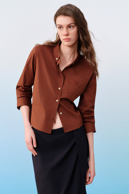 G2000 WOMAN-shirt-collar-casual-shirt-61233807-Brown