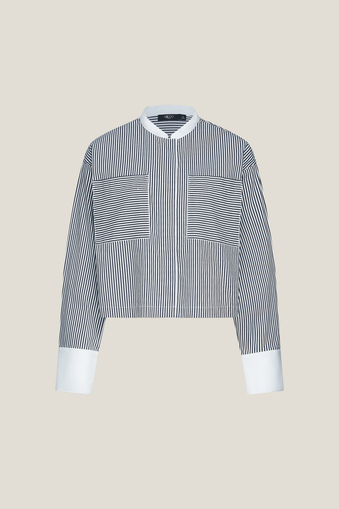 G2000 WOMAN-stand-collar-casual-shirt-61233827-Grey