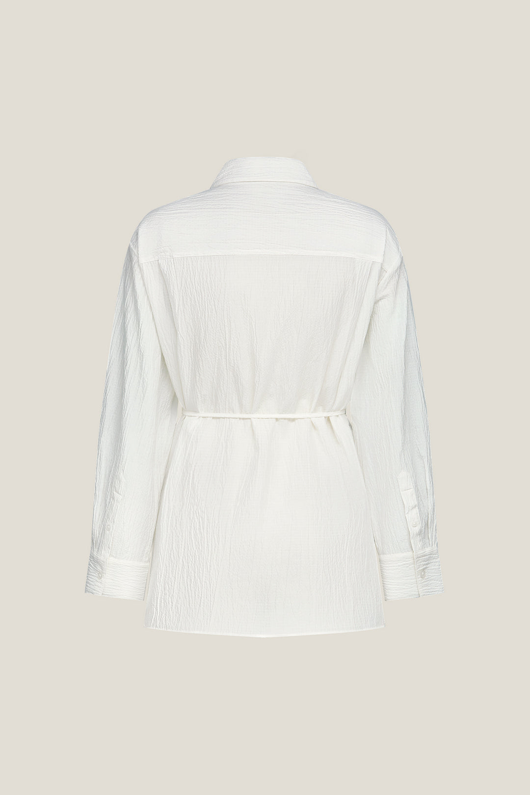 Shirt Collar 恤衫領休閒恤衫(配自布細腰帶)