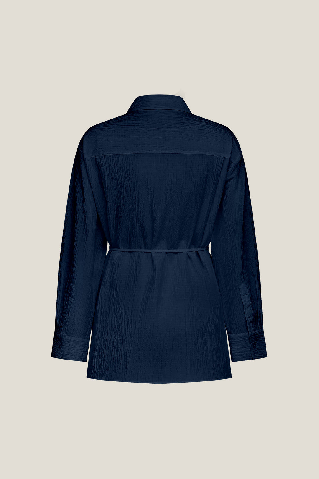 Shirt Collar 恤衫領休閒恤衫(配自布細腰帶)