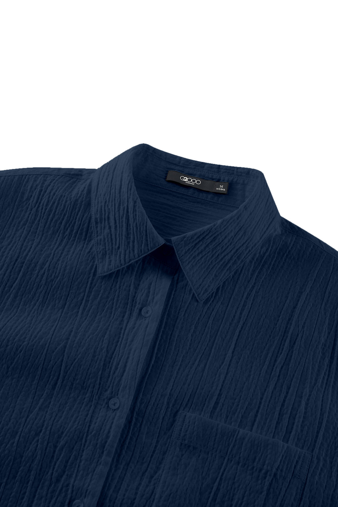 Shirt Collar 恤衫領休閒恤衫(配自布細腰帶)