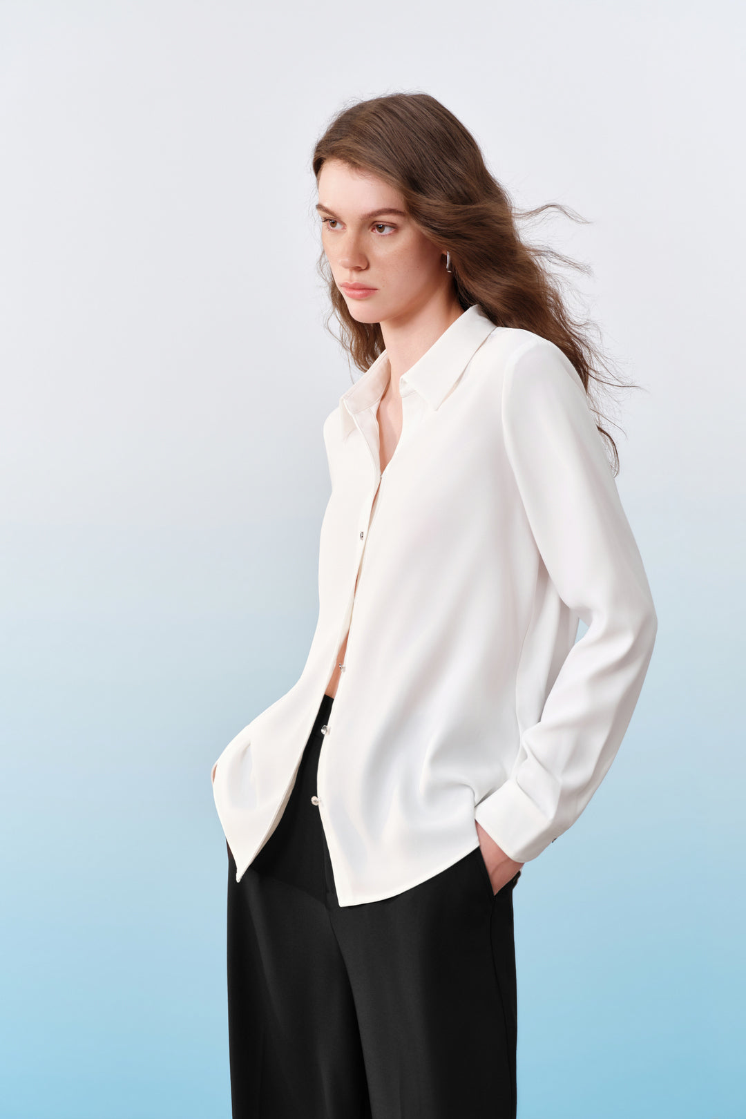 UV Protection | Shirt Collar Blouse