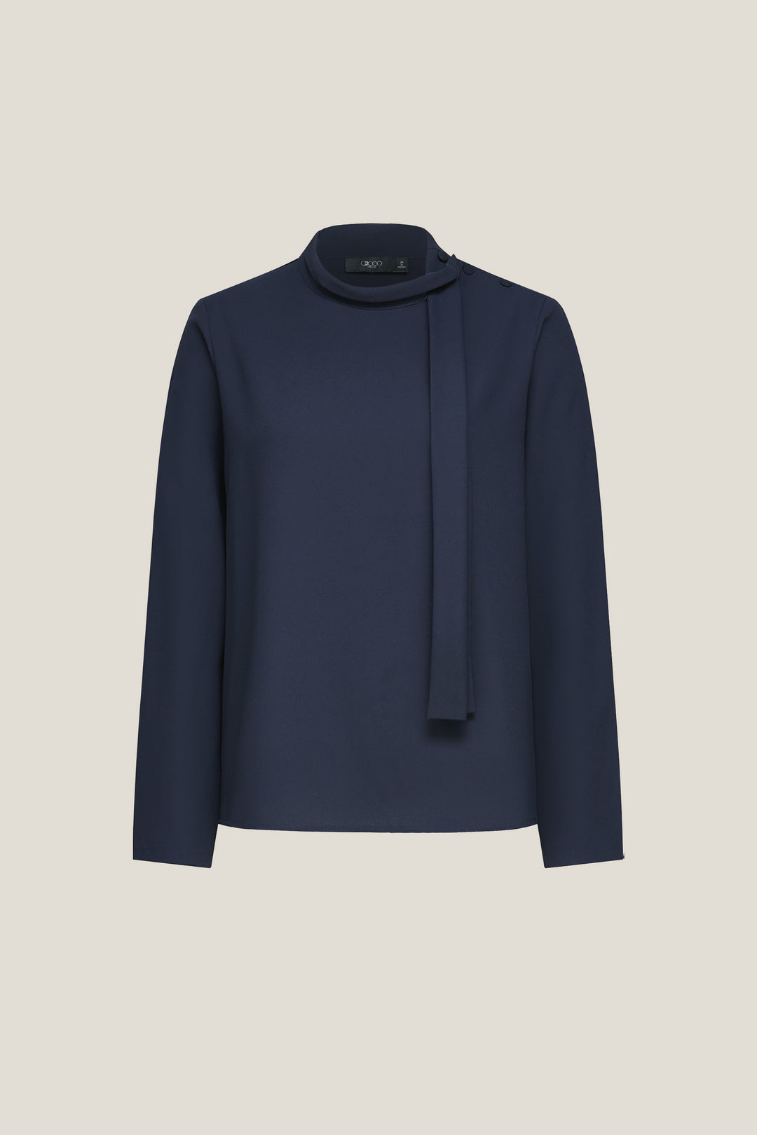 G2000 WOMAN-uv-protection-stand-collar-blouse-61241031-Blue