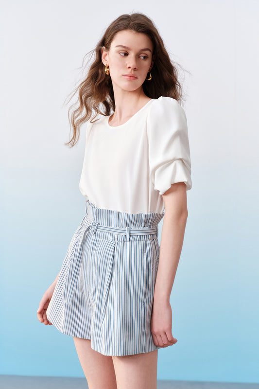 G2000 WOMAN-uv-protection-round-neck-blouse-61241451-White