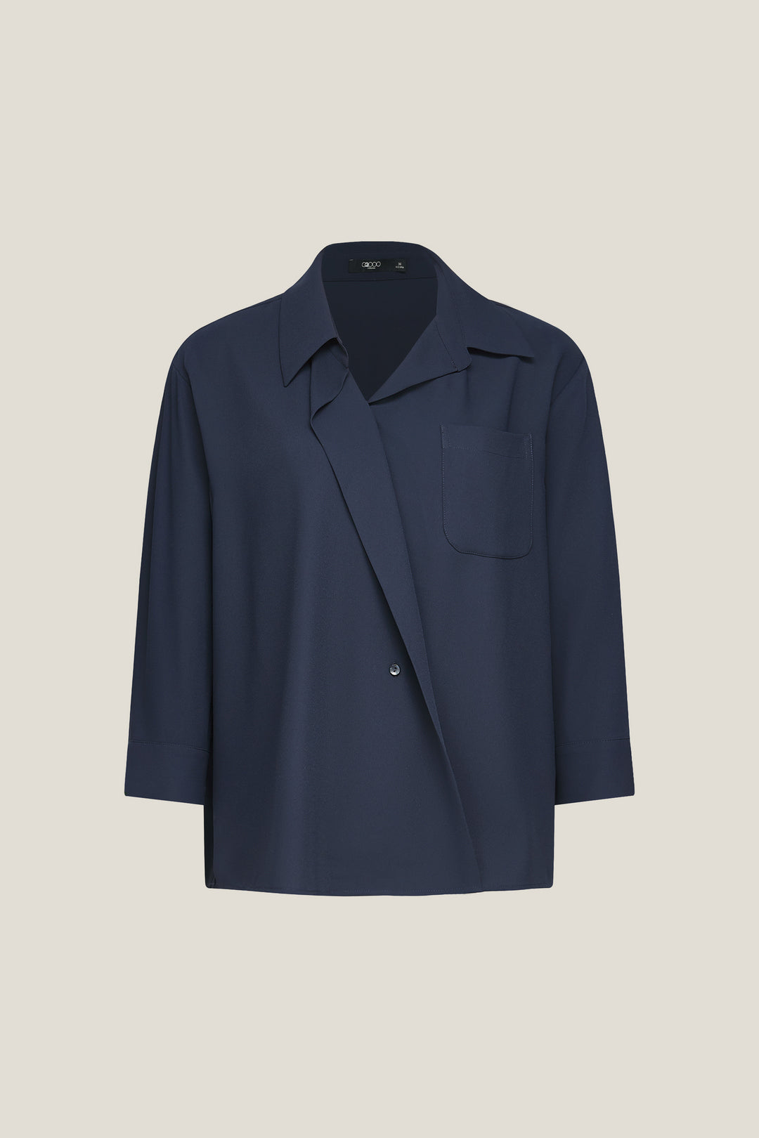 G2000 WOMAN-uv-protection-shirt-collar-blouse-61241567-Blue