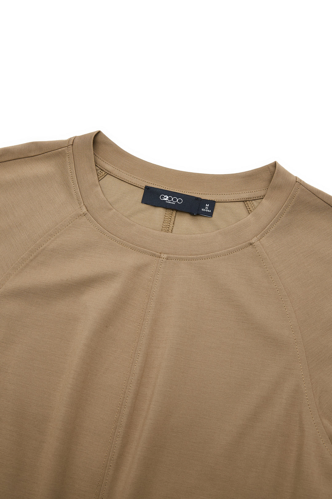Round Neck 圓領切駁衫