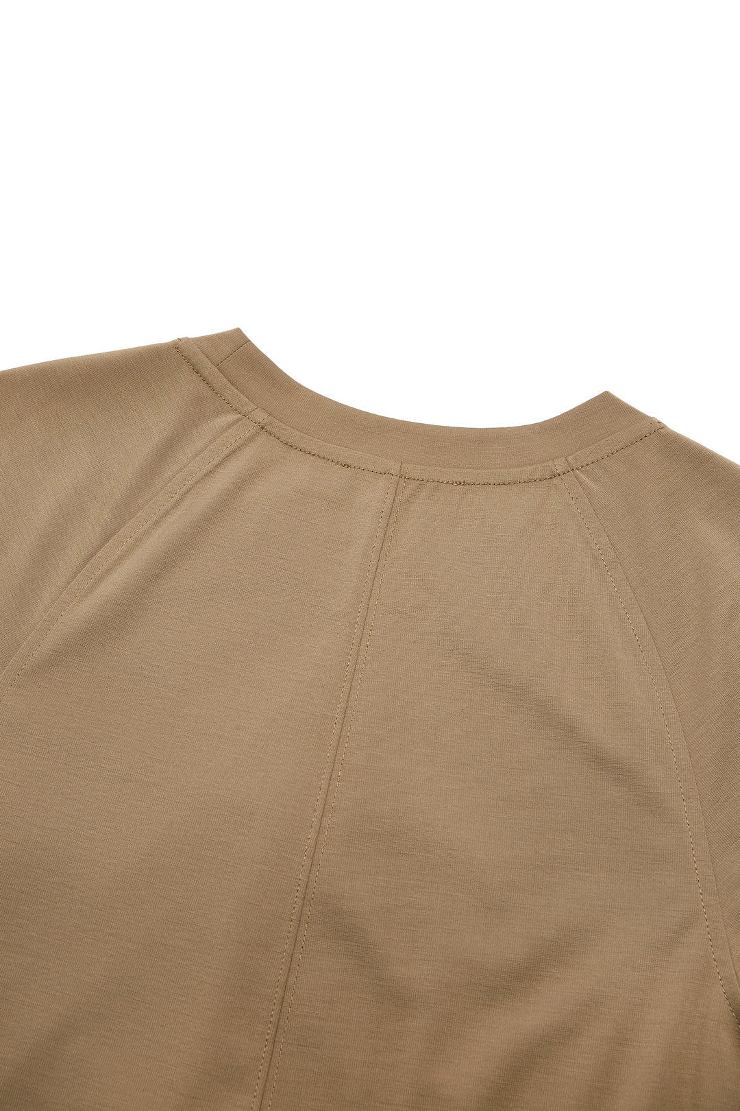 Round Neck 圓領切駁衫