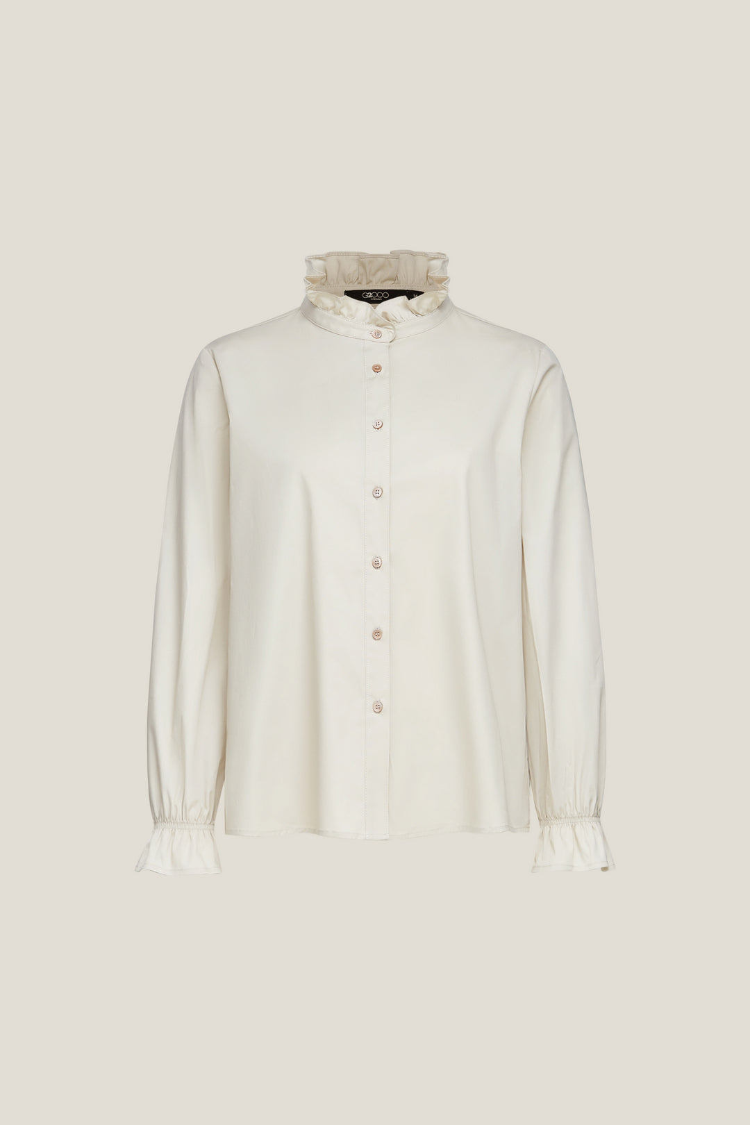 G2000 WOMAN-stand-collar-blouse-61243111-Beige