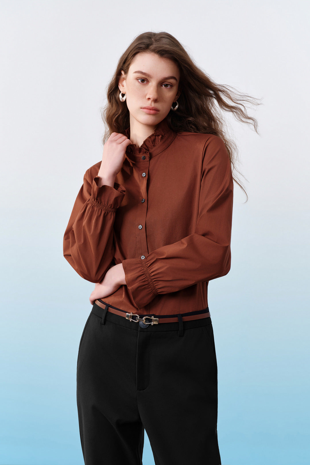 Stand Collar Blouse