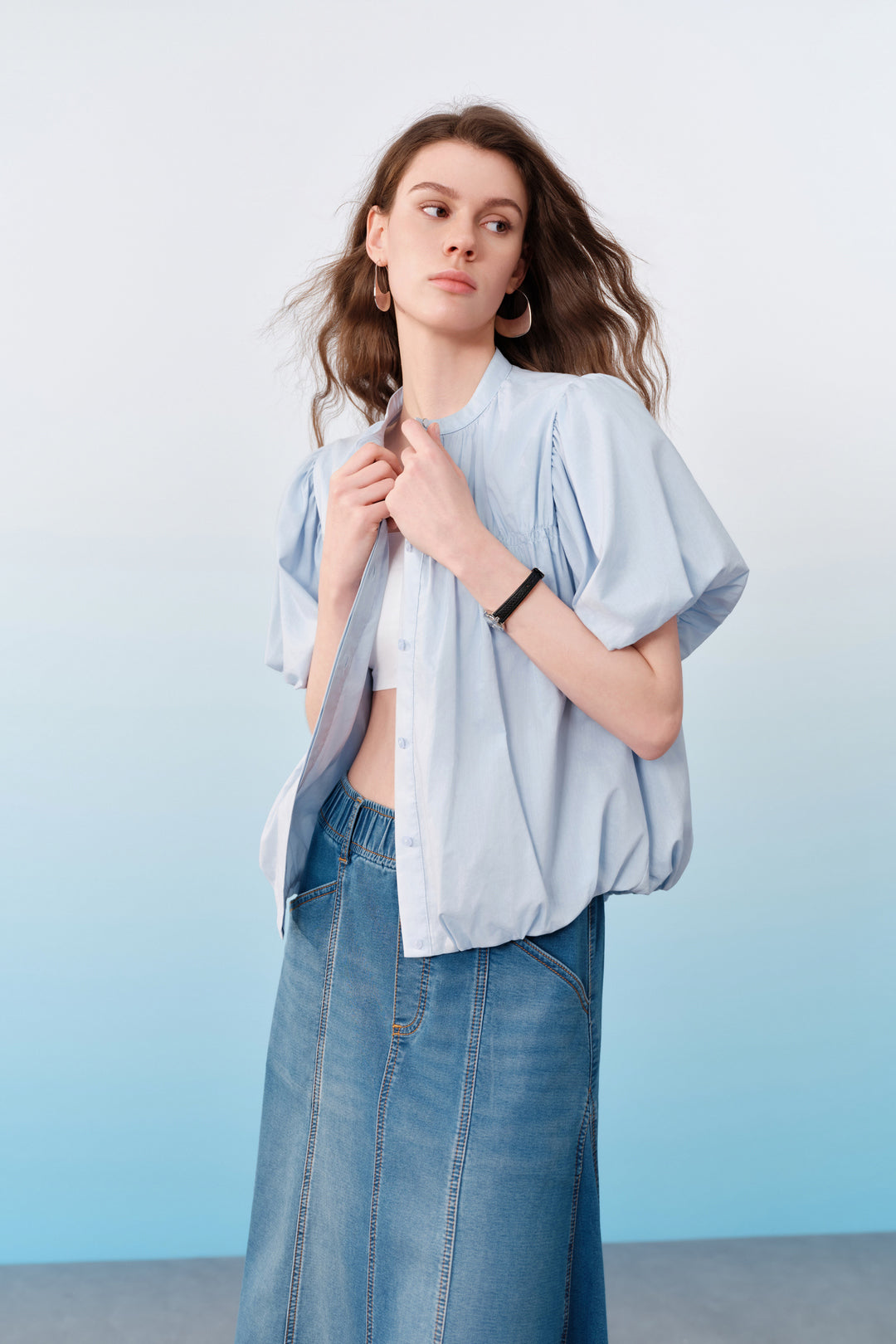 Stand Collar Blouse