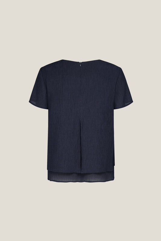 Round Neck 圓領襯衫(配雙層設計)