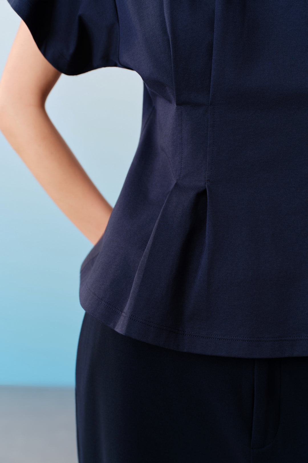 Round Neck Cut and Sew Top