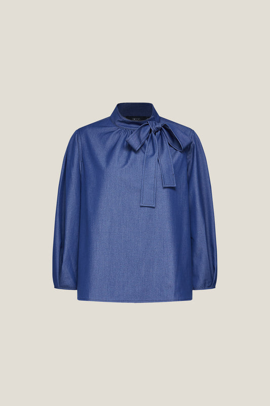 G2000 WOMAN-stand-collar-blouse-61245541-Blue