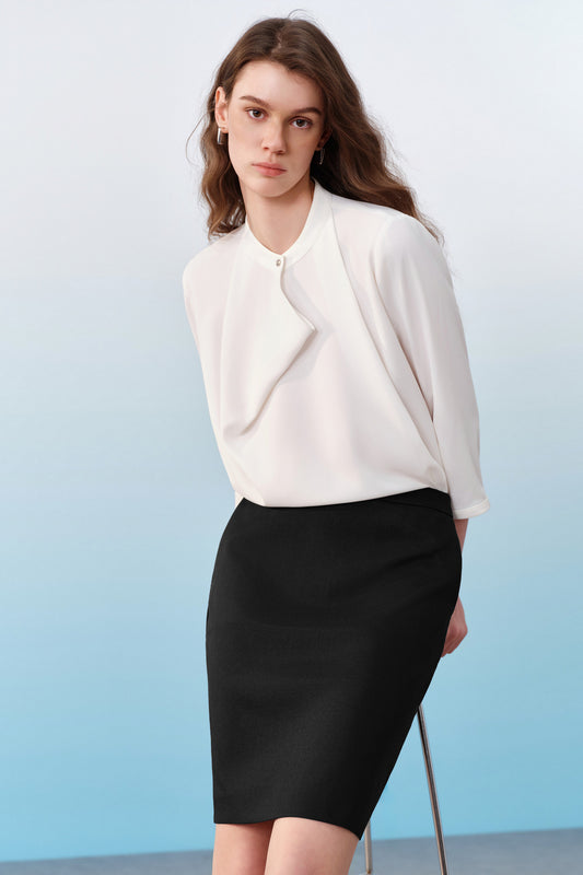 G2000 WOMAN-three-proof-finish-hip-hanger-suit-skirt-61251601-Black