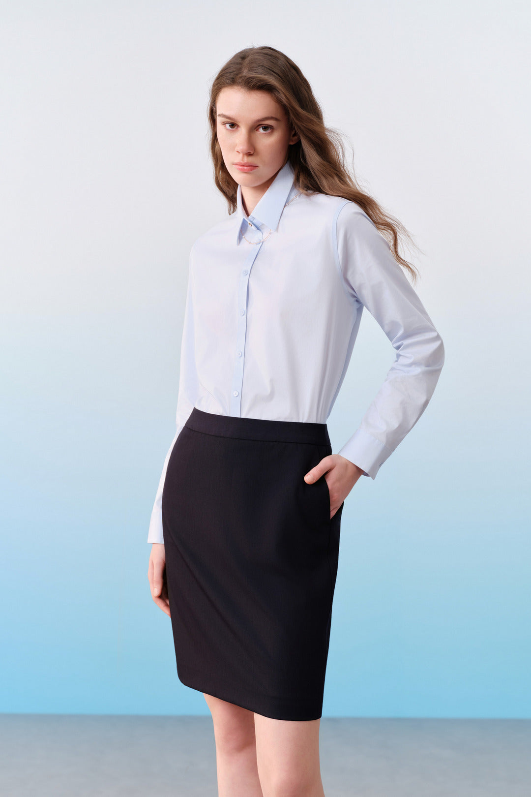 Cool Touch | Hip Hanger Suit Skirt