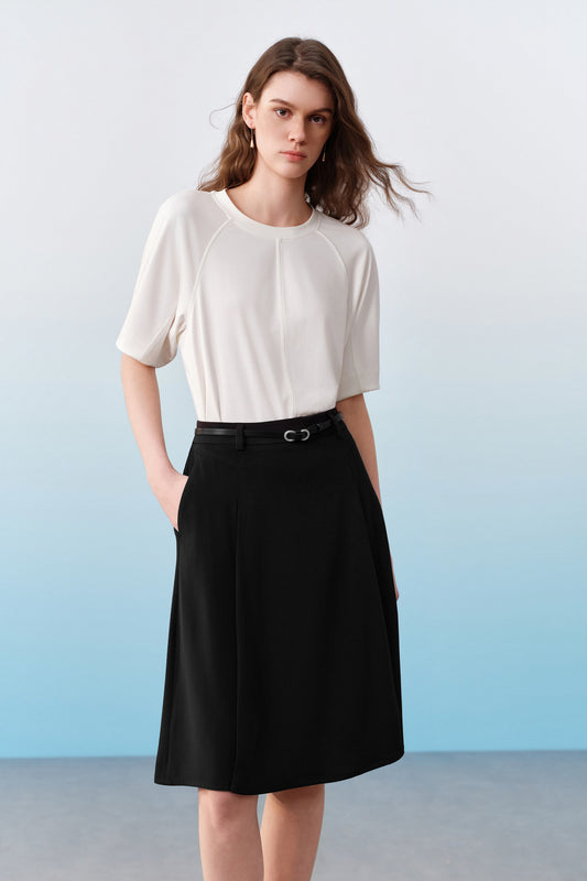 G2000 WOMAN-cool-touch-regular-waist-skirt-61261602-Black