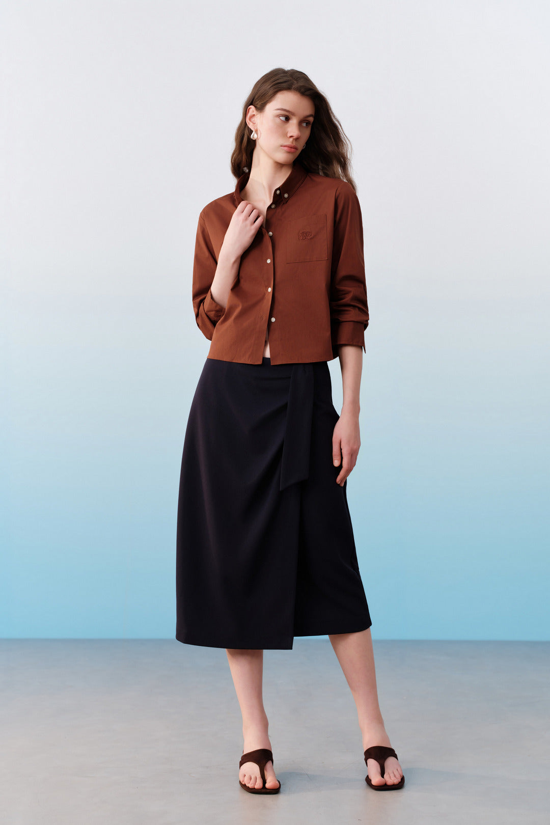 G2000 WOMAN-uv-protection-regular-waist-skirt-61261612-Blue
