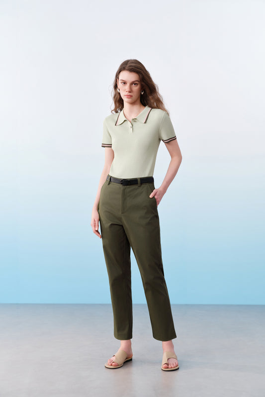 G2000 WOMAN-regular-waist-casual-pants-61263163-Green