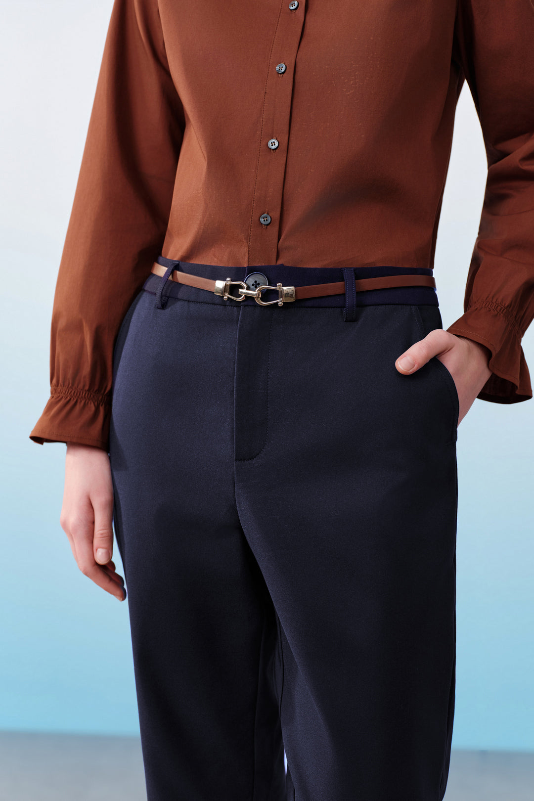 Hip Hanger Casual Pants