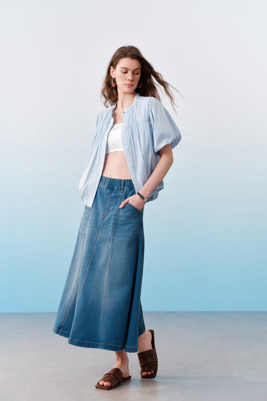 G2000 WOMAN-regular-waist-skirt-61263632-Blue