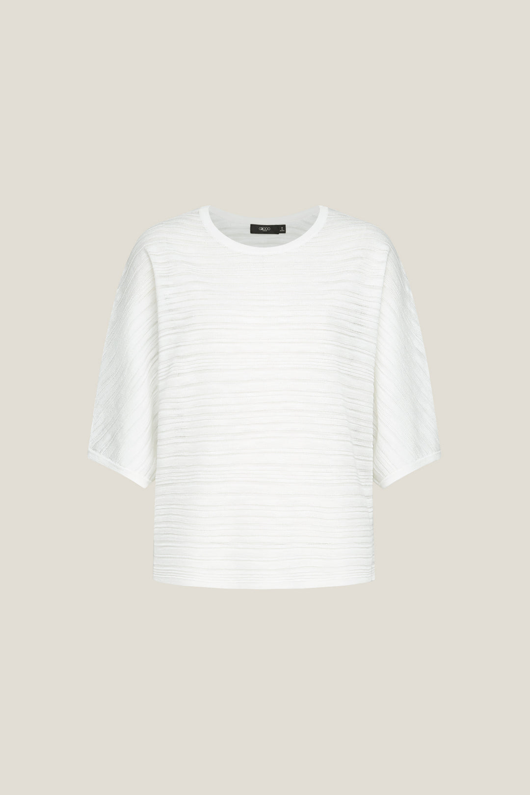 G2000 WOMAN-machine-washable-round-neck-knit-sweater-61276005-White