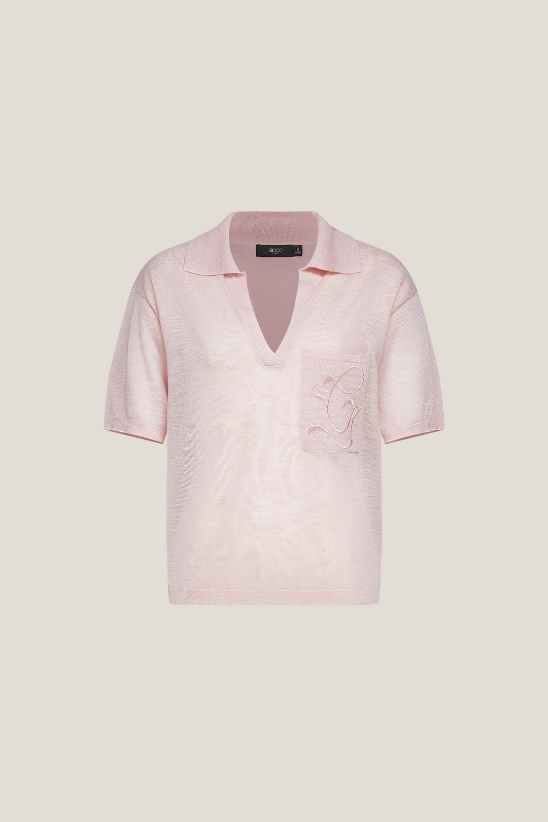 G2000 WOMAN-machine-washable-polo-neck-knit-sweater-61276015-Pink