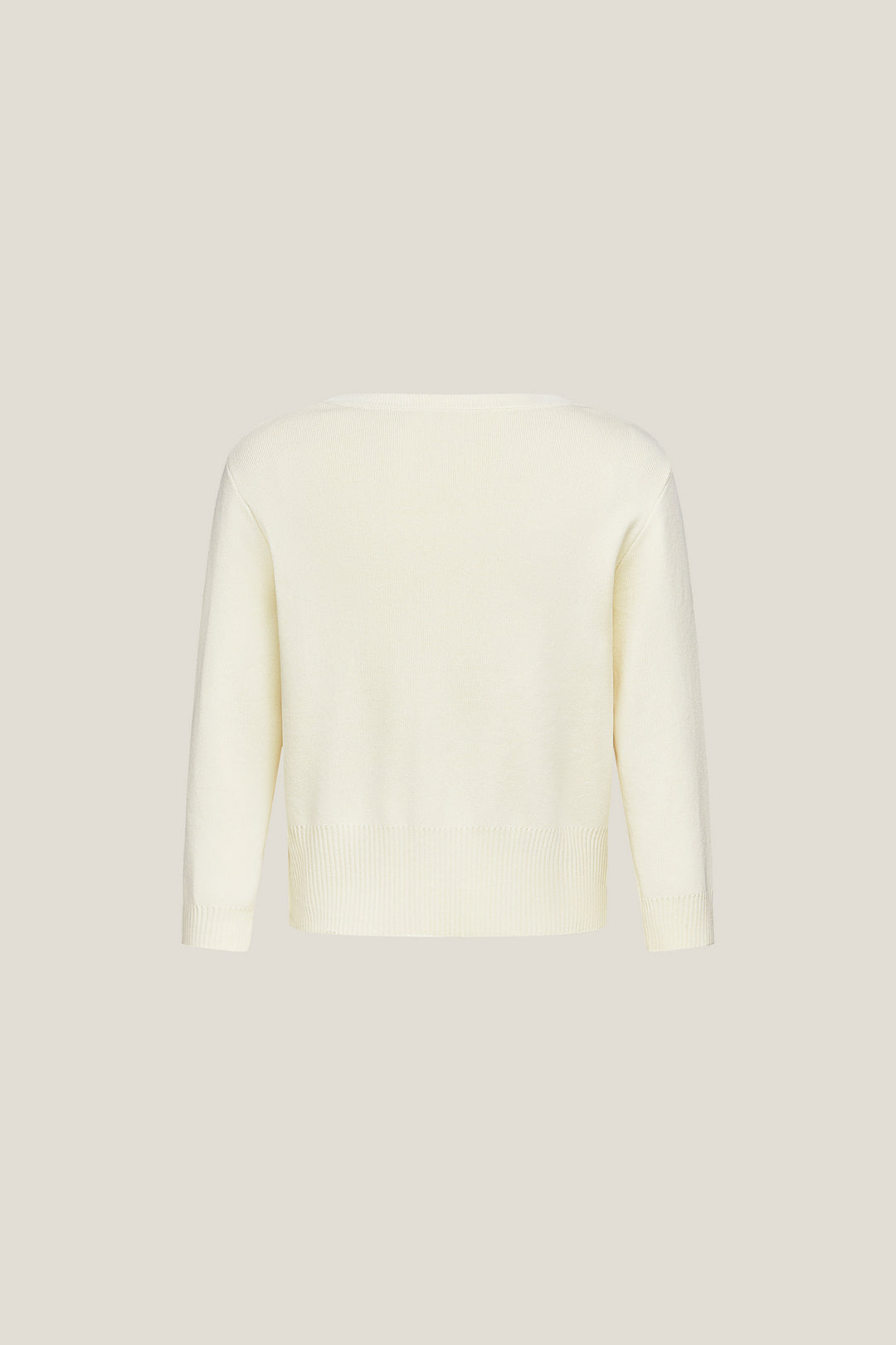 Machine Washable | Ribbed Round Neck 羅紋圓領針織外套