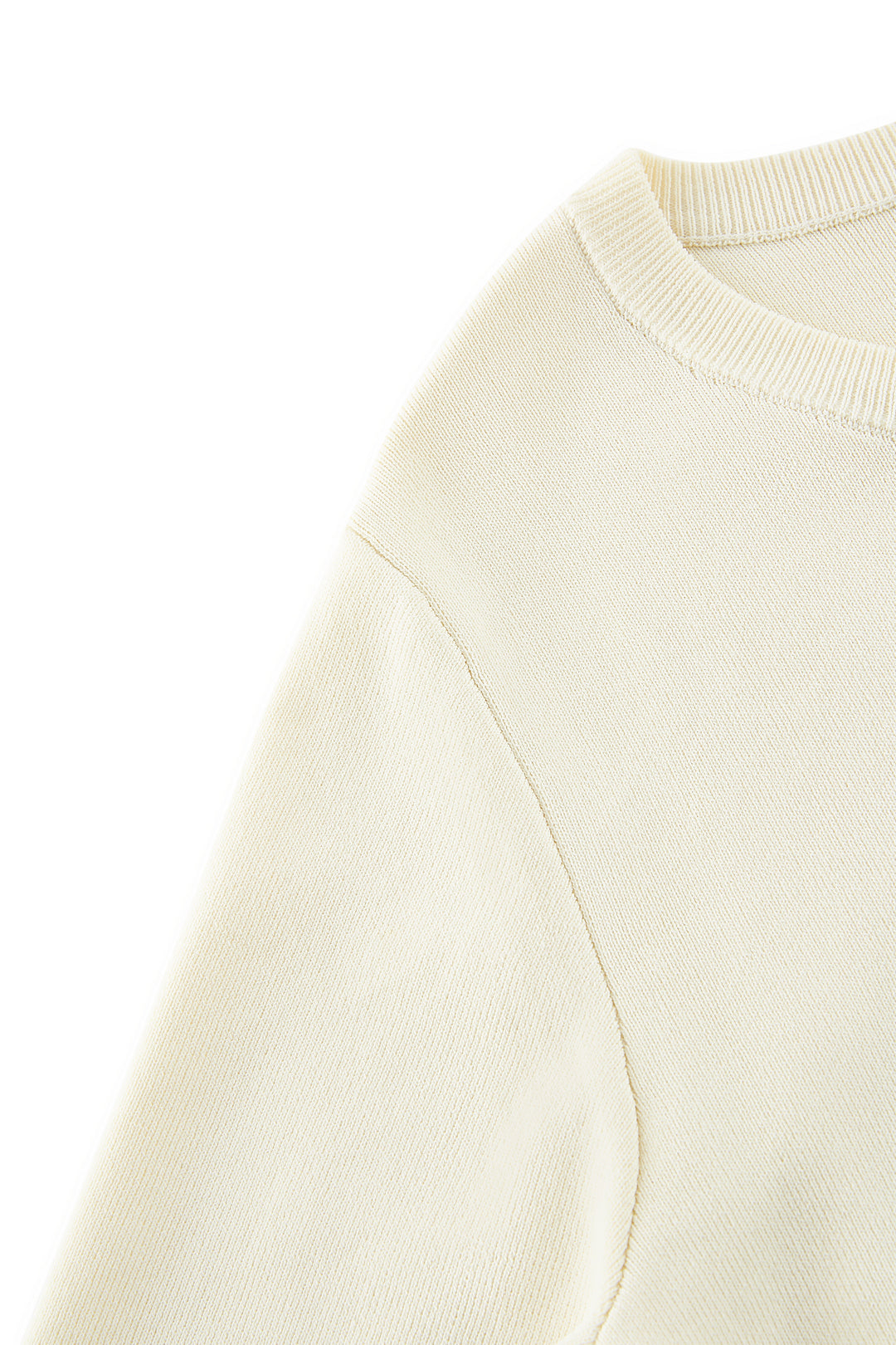 Machine Washable | Ribbed Round Neck 羅紋圓領針織外套