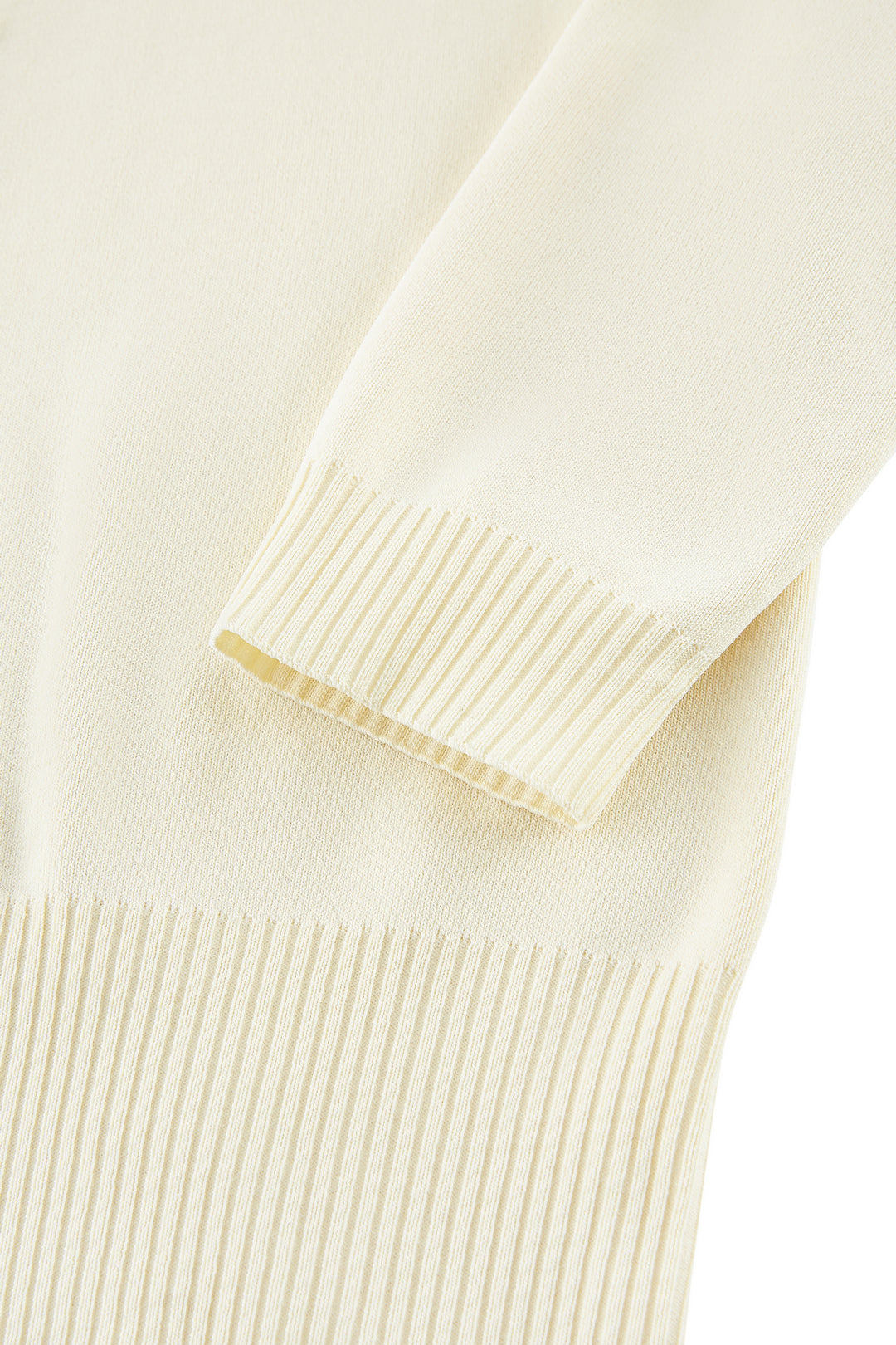 Machine Washable | Ribbed Round Neck 羅紋圓領針織外套