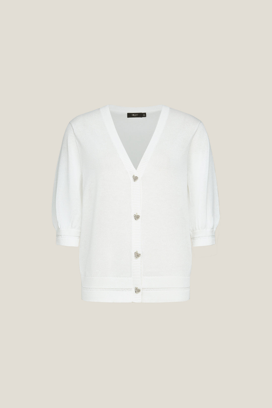 G2000 WOMAN-machine-washable-v-neck-cardigan-61276330-White