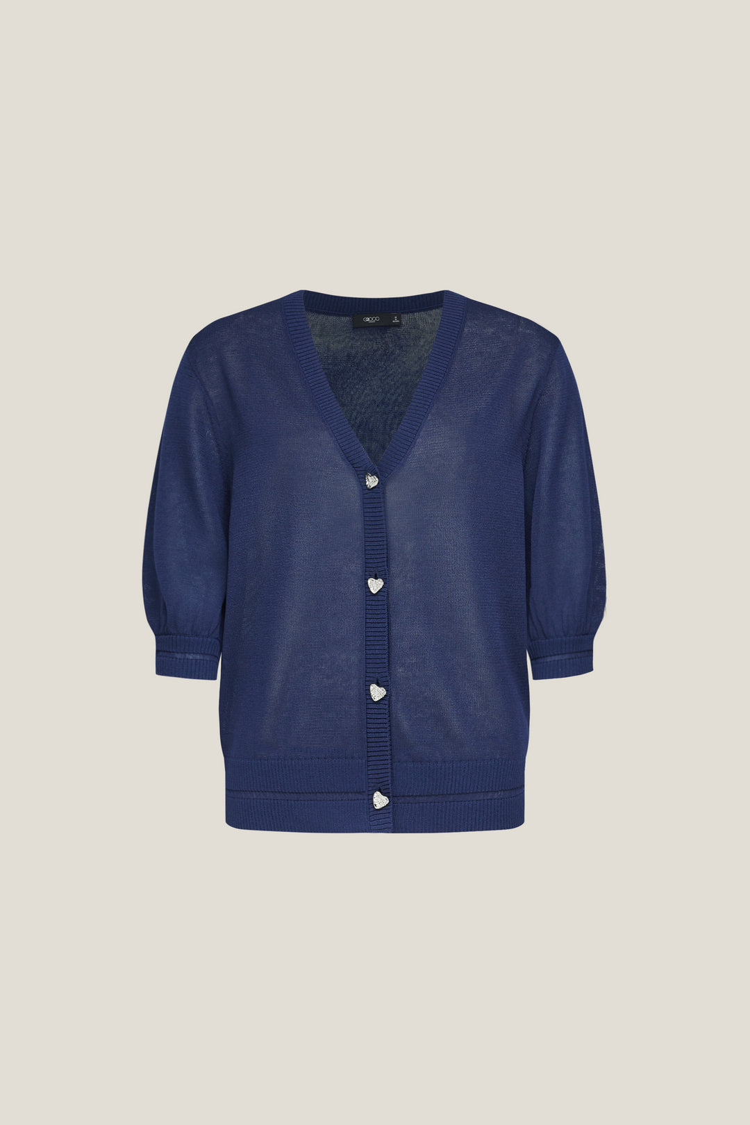 G2000 WOMAN-machine-washable-v-neck-cardigan-61276330-Blue