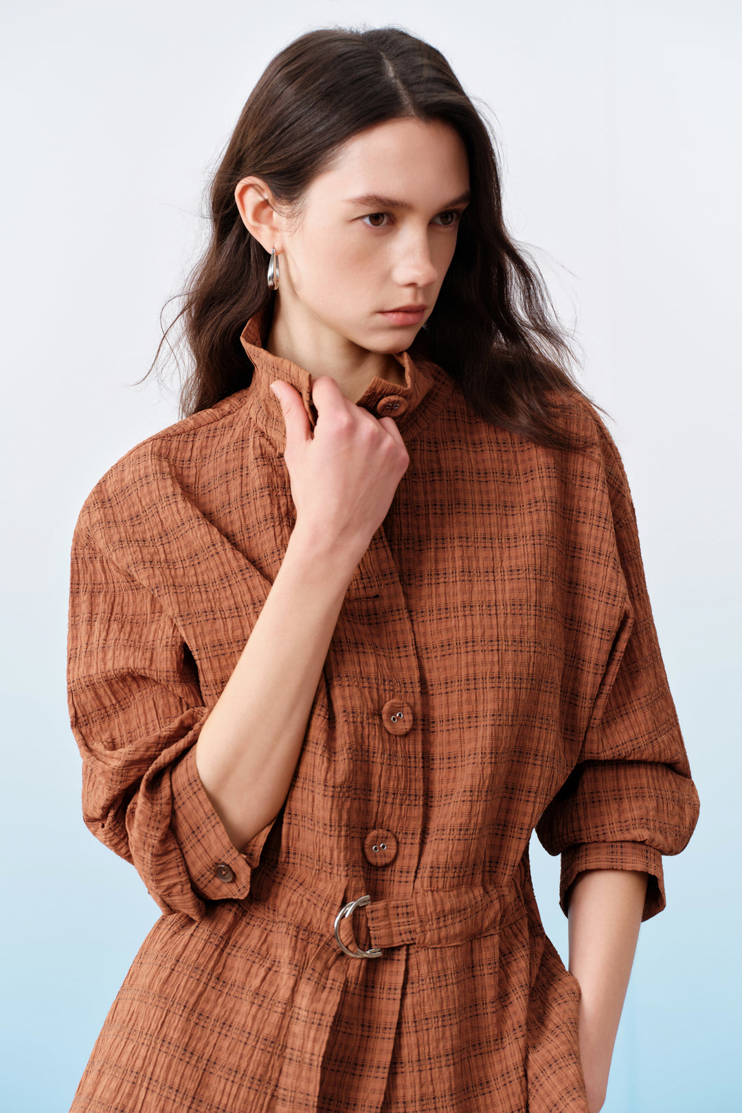 Stand Collar Long Sleeve Jacket