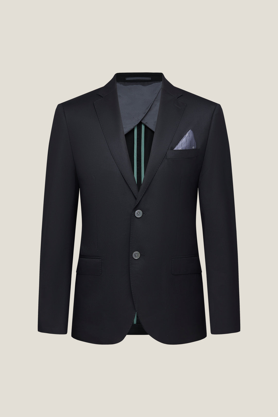 BLAACK LUXURY-luxury-100-wool-suit-blazer-61414013-Black
