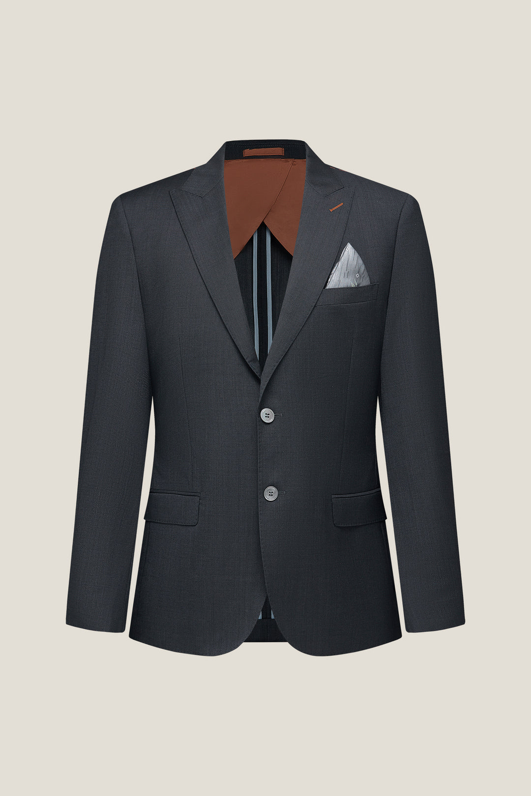 BLAACK LUXURY-luxury-100-wool-italy-fabric-suit-blazer-61414473-Grey