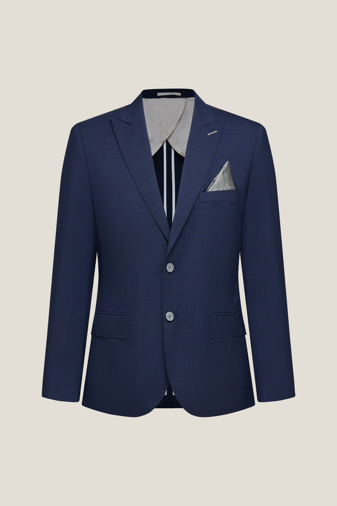 BLAACK LUXURY-luxury-100-wool-italy-fabric-suit-blazer-61414552-Blue
