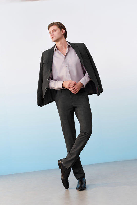 BLAACK MAN-blaack-machine-washable-標準領-suit-blazer-61415043-Grey