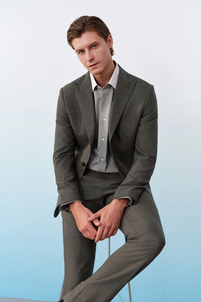 BLAACK MAN-blaack-100-wool-劍領-suit-blazer-61415102-Brown