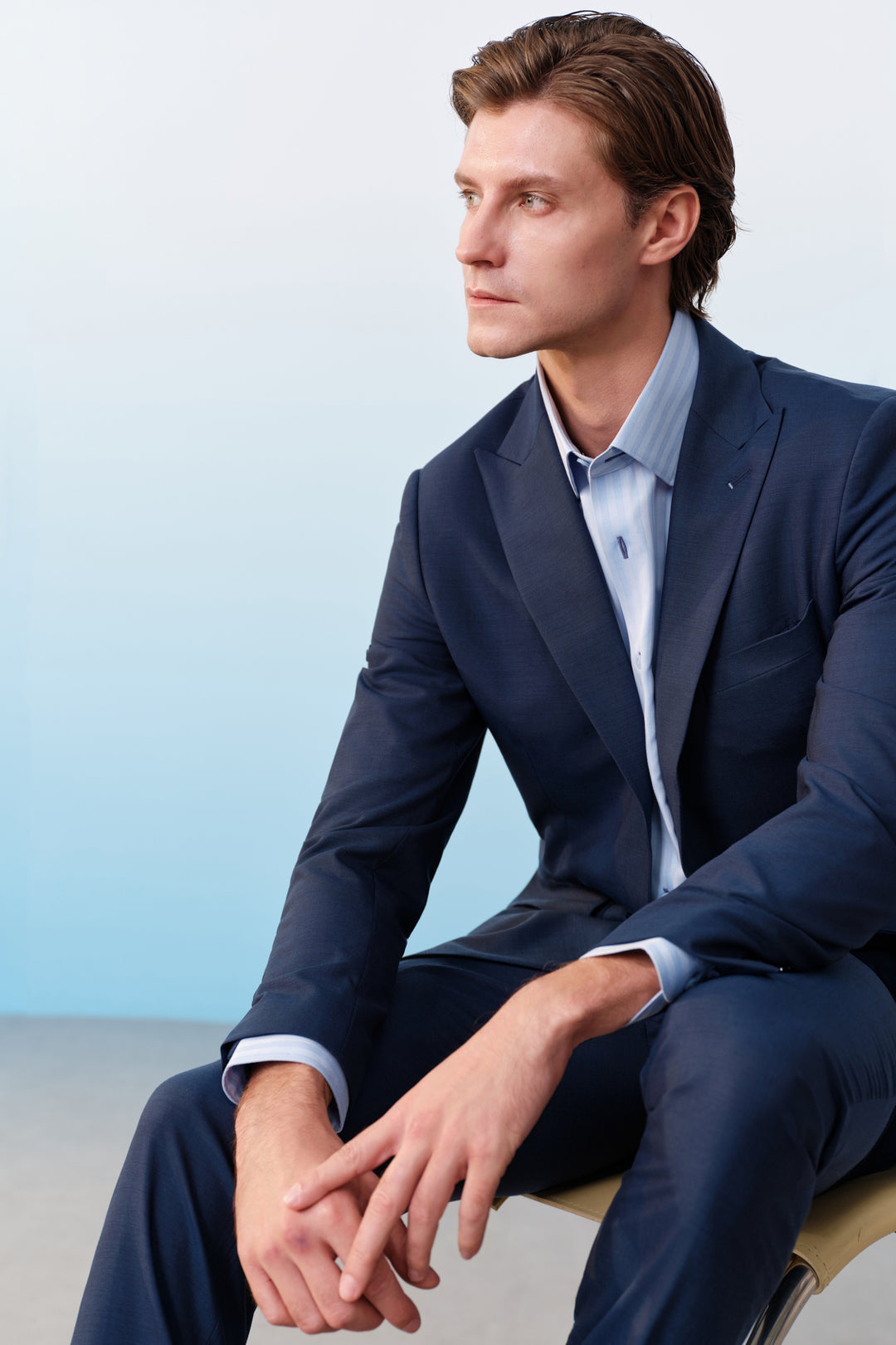 BLAACK MAN-blaack-100-wool-劍領-suit-blazer-61415102-Blue