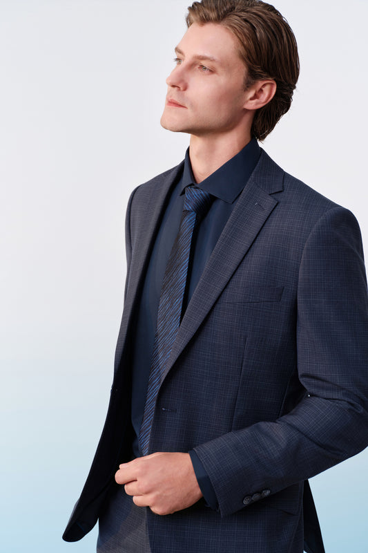 BLAACK MAN-blaack-machine-washable-標準領-suit-blazer-61415223-Blue