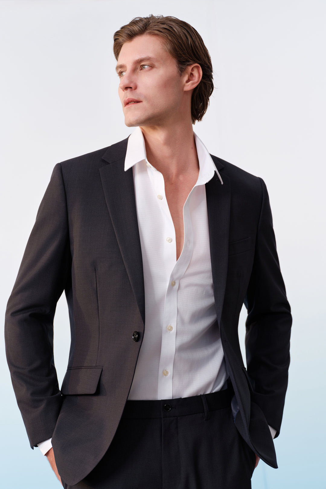 BLAACK MAN-blaack-machine-washable-標準領-suit-blazer-61415262-Blue