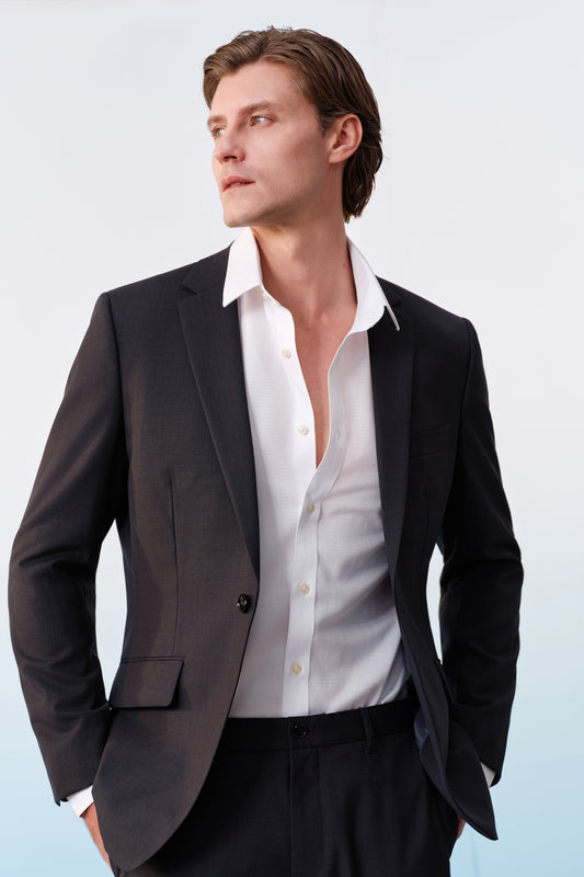 BLAACK MAN-blaack-machine-washable-標準領-suit-blazer-61415262-Blue