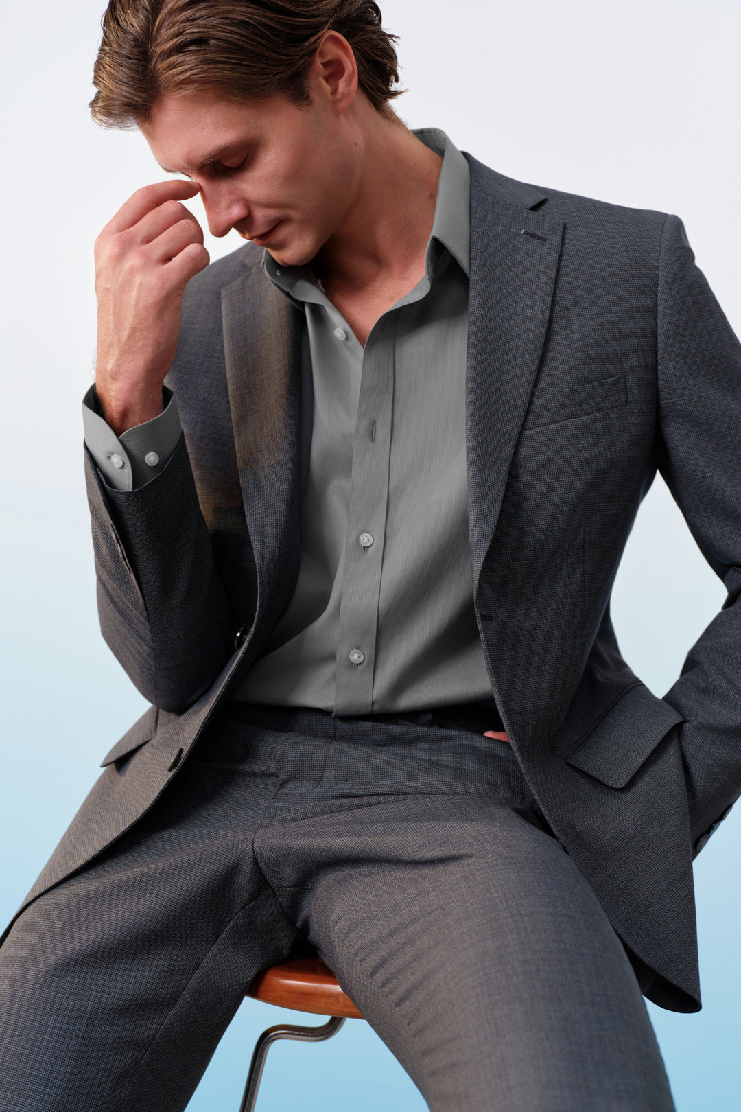 BLAACK MAN-blaack-machine-washable-suit-blazer-61415421-Grey