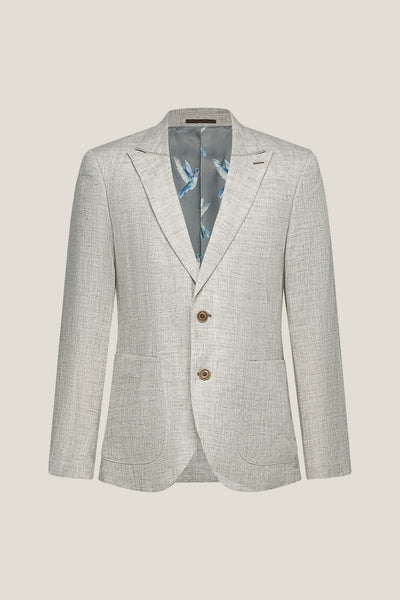 BLAACK LUXURY-luxury-100-linen-italy-fabric-blazer-61419908-Grey