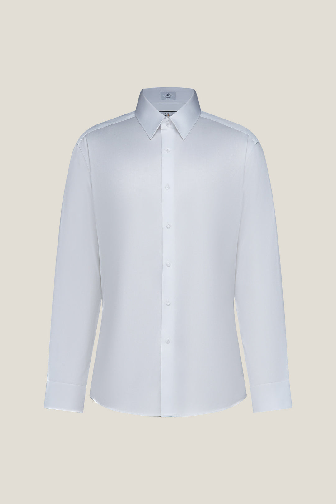 BLAACK LUXURY-luxury-100-cotton-italy-fabric-long-sleeve-dress-shirt-61420012-White