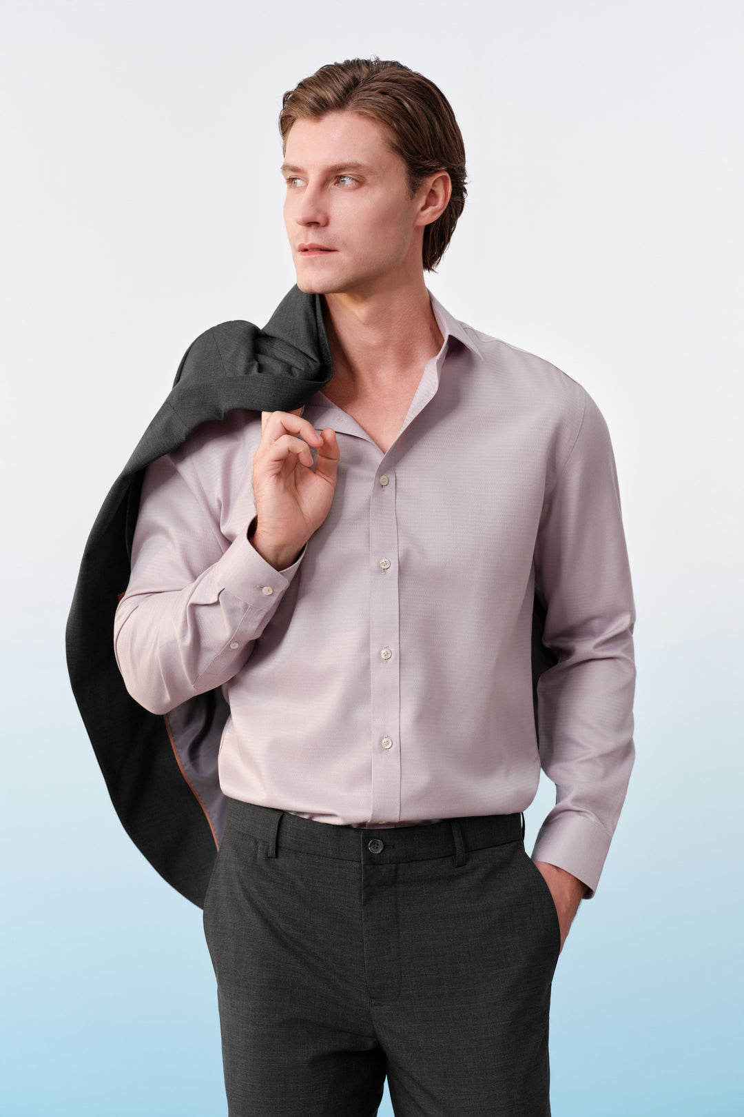 BLAACK MAN-blaack-non-iron-long-sleeve-dress-shirt-61421242-Purple