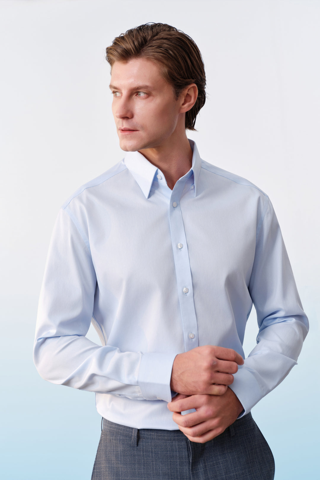 BLAACK MAN-blaack-non-iron-long-sleeve-dress-shirt-61421812-Blue