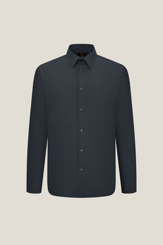 BLAACK MAN-blaack-three-proof-finish-long-sleeve-casual-shirt-61427674-Grey