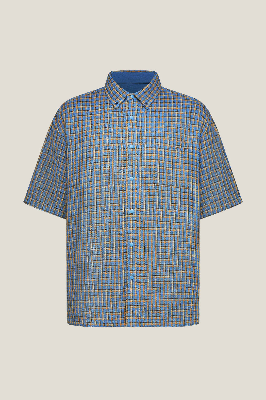 BLAACK LUXURY-luxury-100-cotton-japan-fabric-short-sleeve-casual-shirt-61430655-Blue