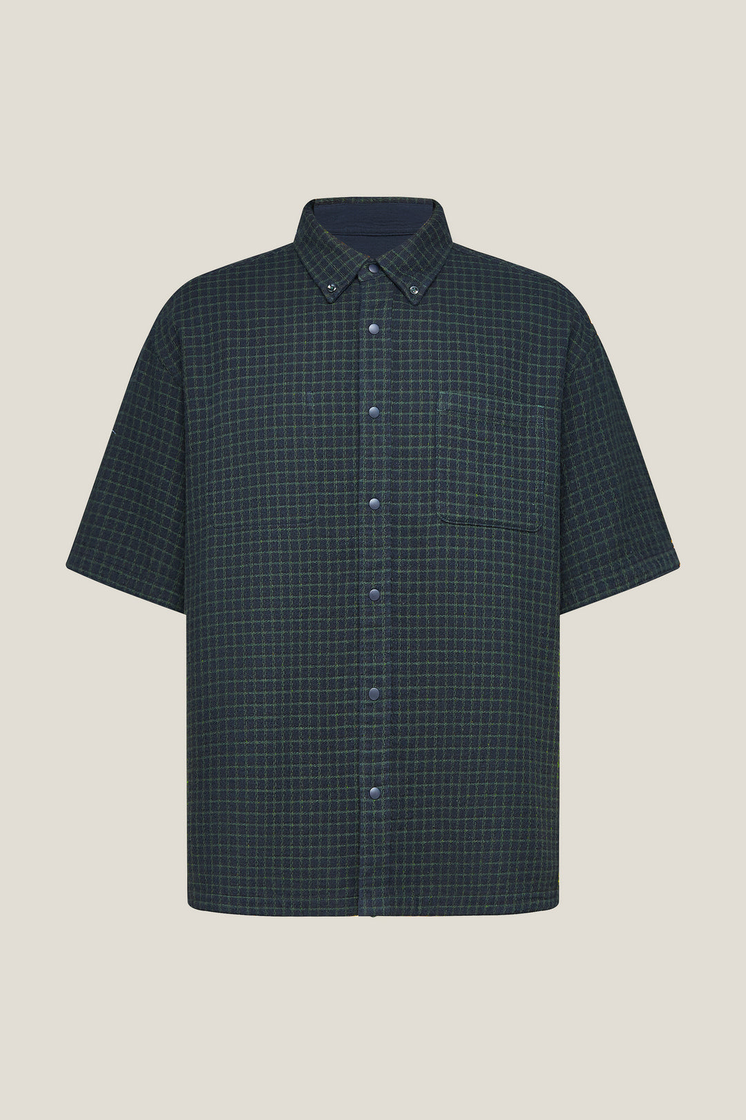 BLAACK LUXURY-luxury-100-cotton-japan-fabric-short-sleeve-casual-shirt-61430655-Blue