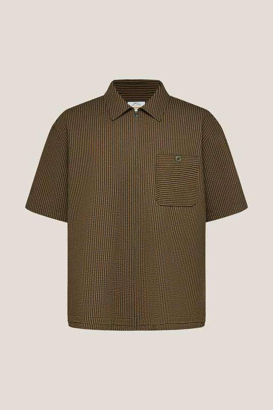 BLAACK LUXURY-luxury-japan-fabric-short-sleeve-casual-shirt-61431975-Brown
